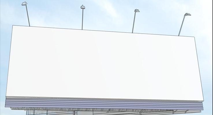 線條動畫之廣告牌PPT模板