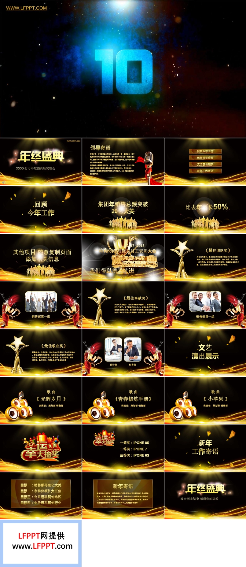 特效動(dòng)畫AE燃燒的火焰開場(chǎng)公司年度盛典頒獎(jiǎng)晚會(huì)年會(huì)PPT模板