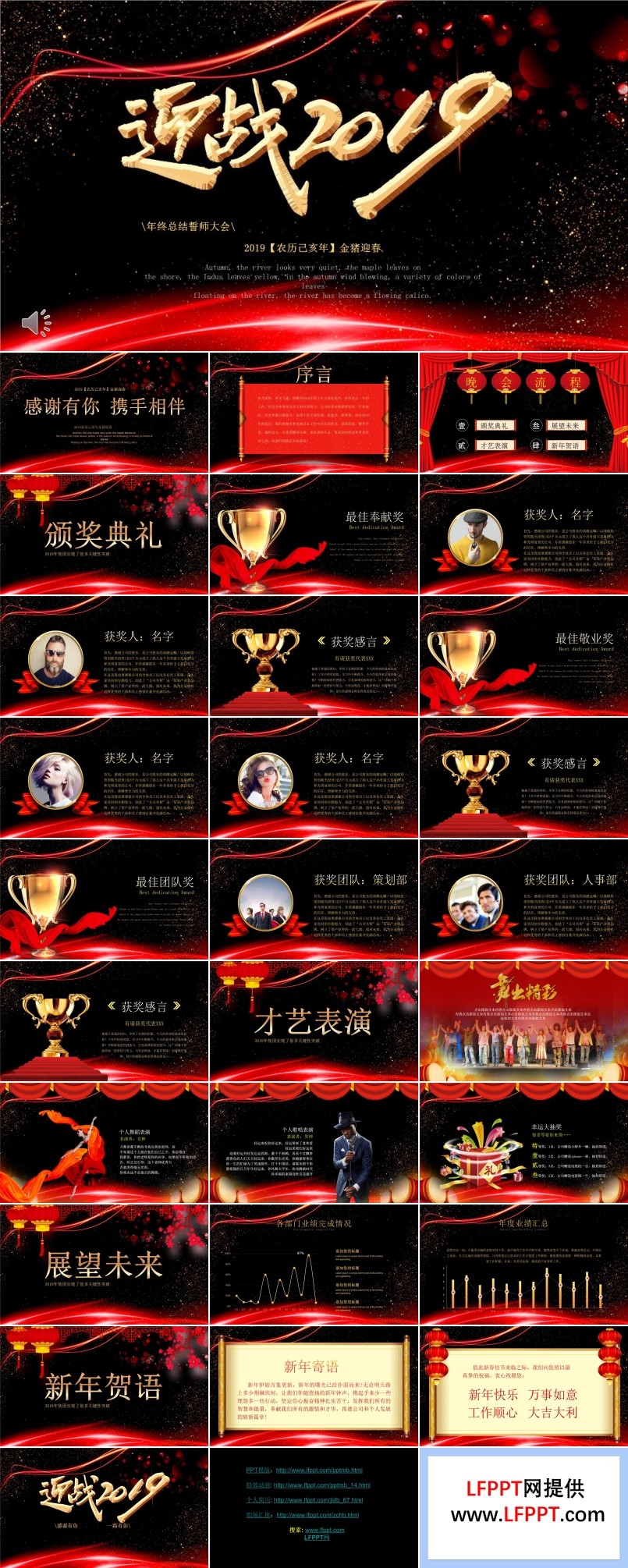迎戰(zhàn)2019企業(yè)年會(huì)頒獎(jiǎng)晚會(huì)PPT模板