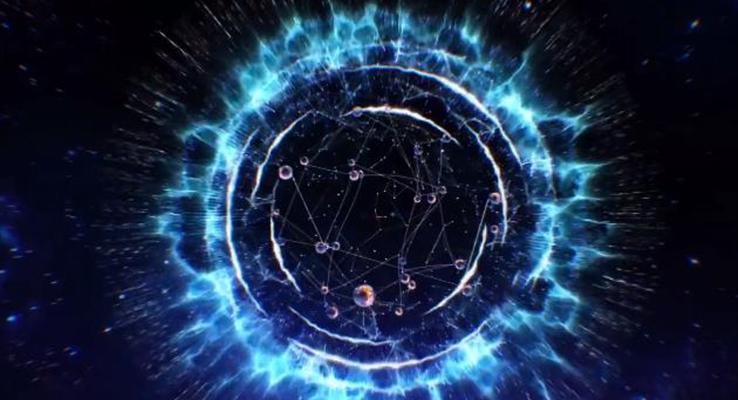 璀璨星空開場動畫創(chuàng)意開場動畫PPT模板