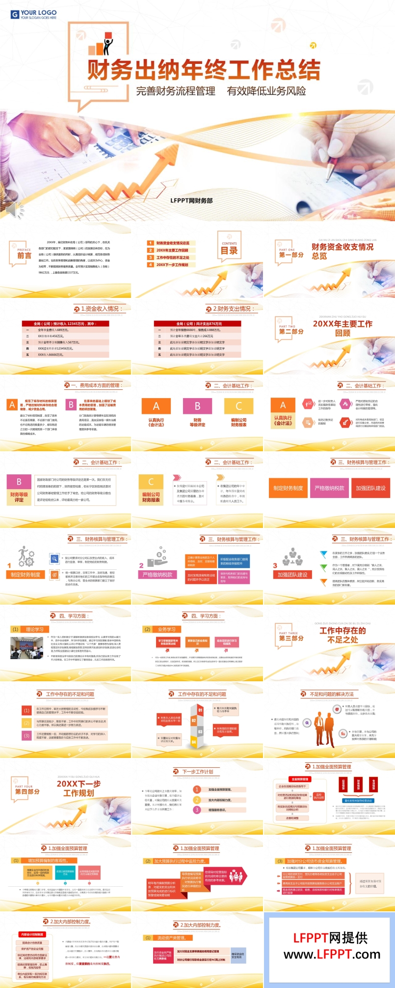 財務(wù)出納年終工作總結(jié)匯報PPT模板