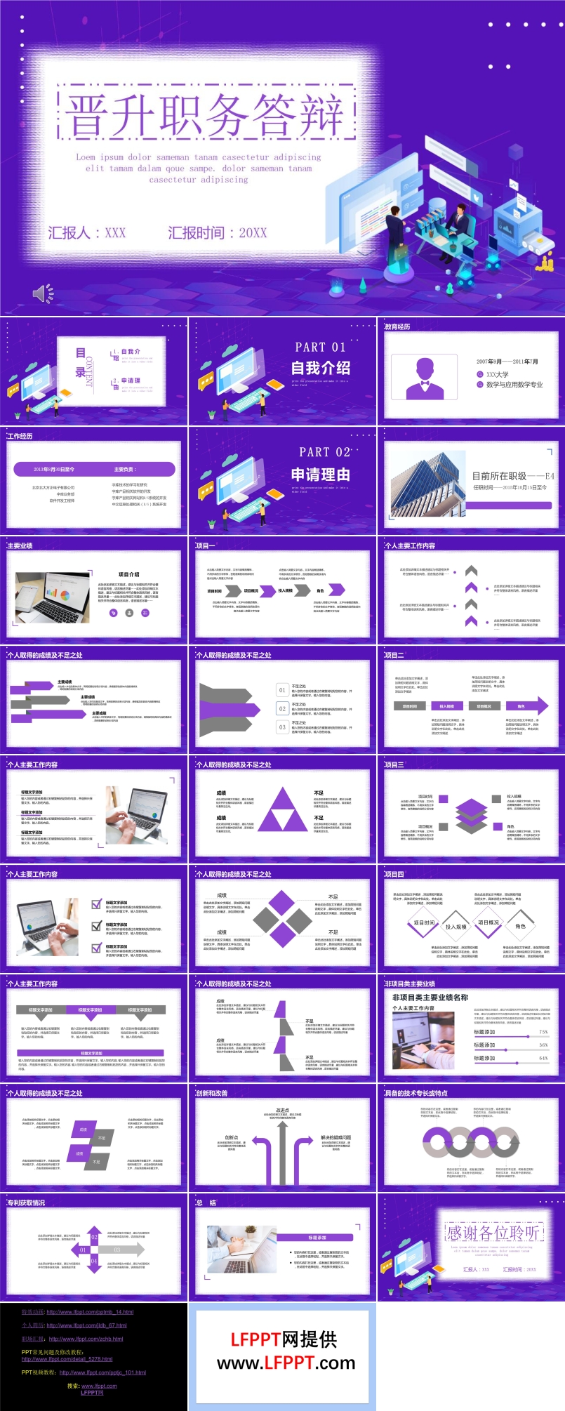 職級(jí)晉升答辯ppt