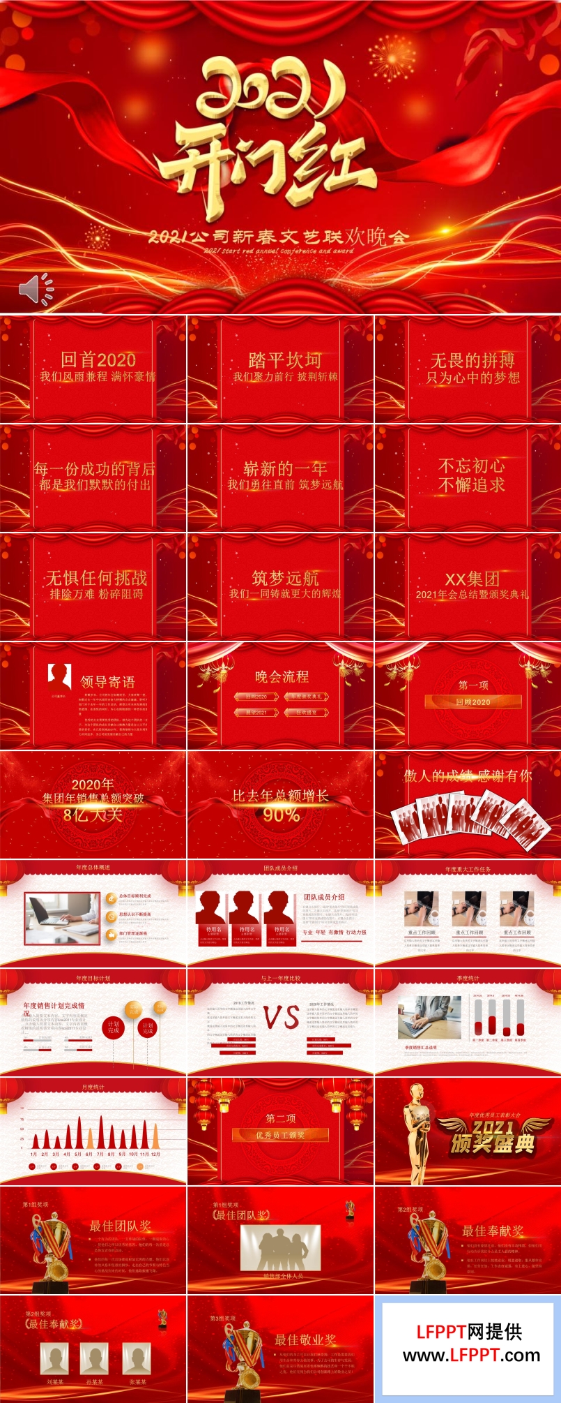 2021新春文藝聯(lián)歡晚會(huì)PPT模板