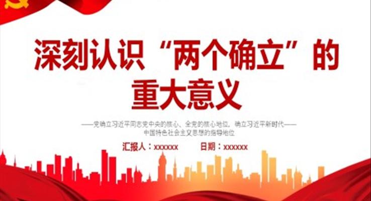 深刻認識“兩個確立”的重大意義PPT