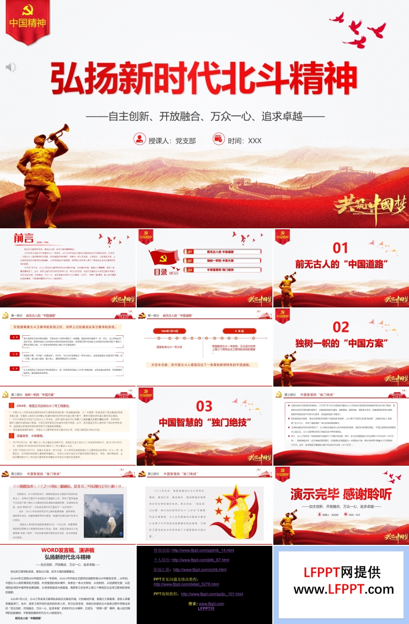 弘揚(yáng)新時(shí)代北斗精神PPT