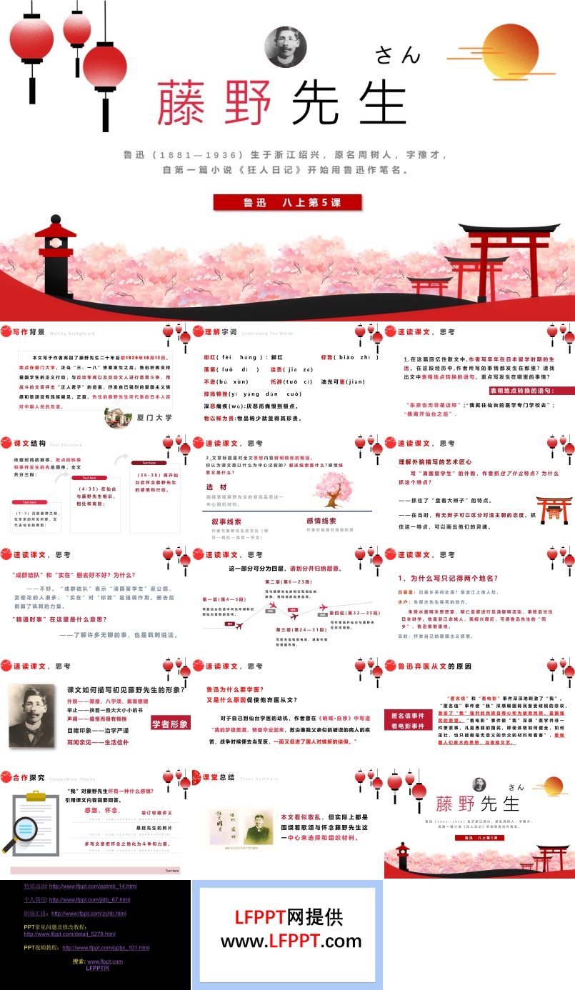八年級(jí)上冊(cè)語(yǔ)文藤野先生ppt課件
