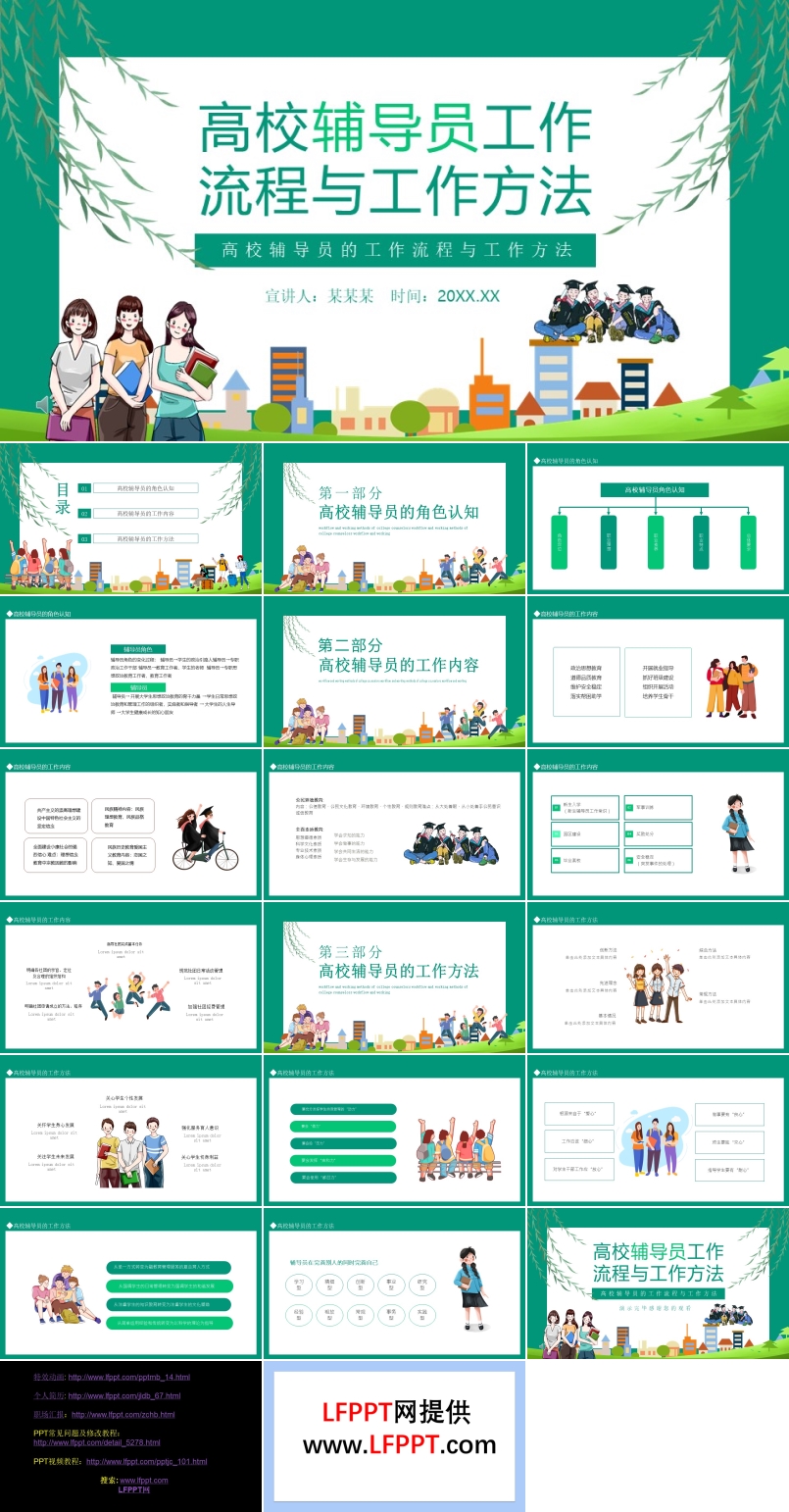 高校輔導員的工作流程與工作方法PPT