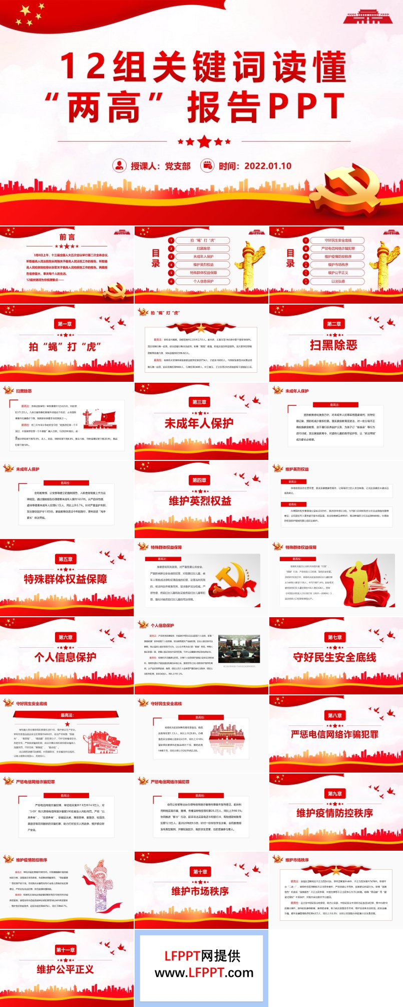 12組關(guān)鍵詞讀懂“兩高”報告PPT