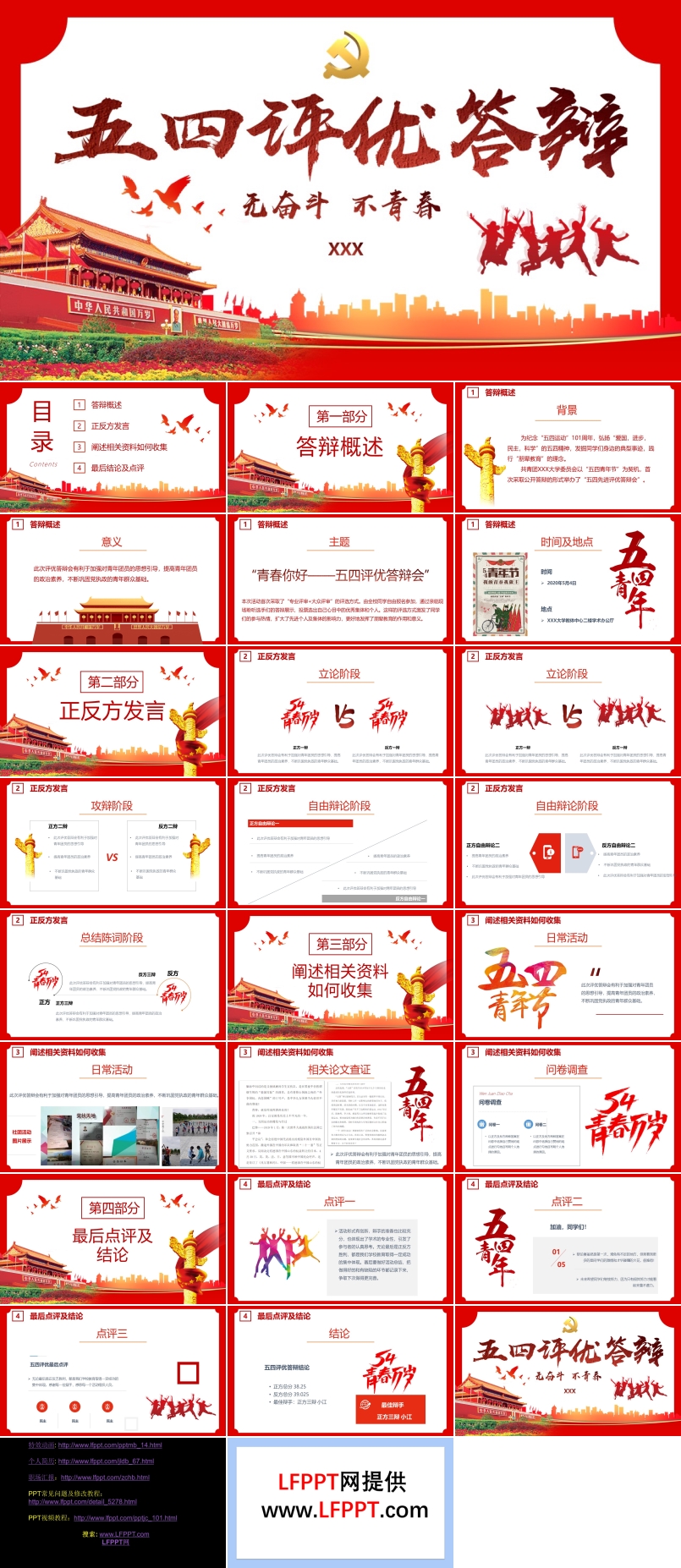 五四評(píng)優(yōu)答辯PPT