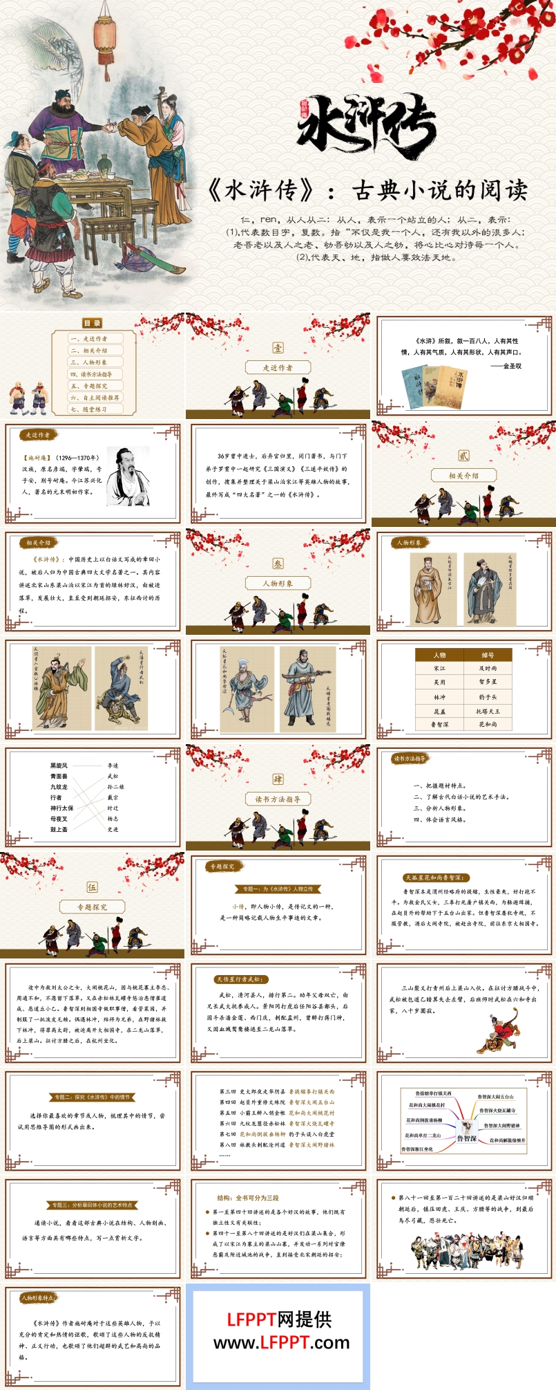 水滸傳古典小說的閱讀PPT課件