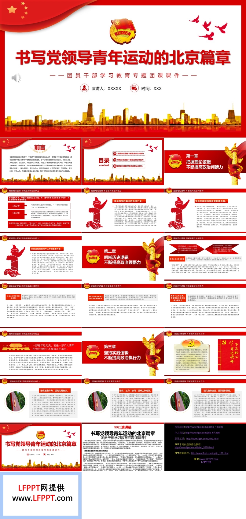 書寫黨領(lǐng)導(dǎo)青年運(yùn)動(dòng)的北京篇章PPT