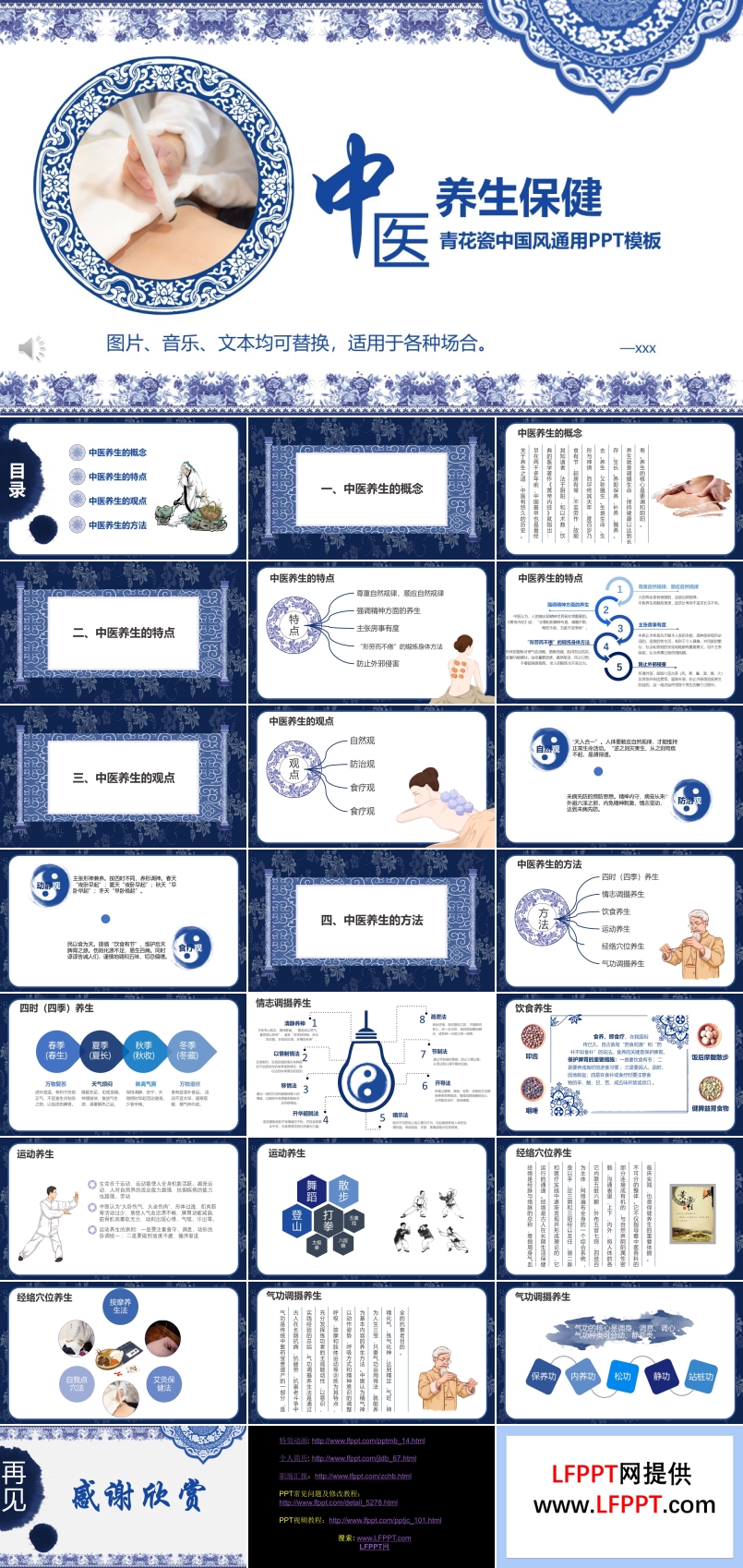 中醫(yī)養(yǎng)生保健知識(shí)宣傳介紹PPT模板