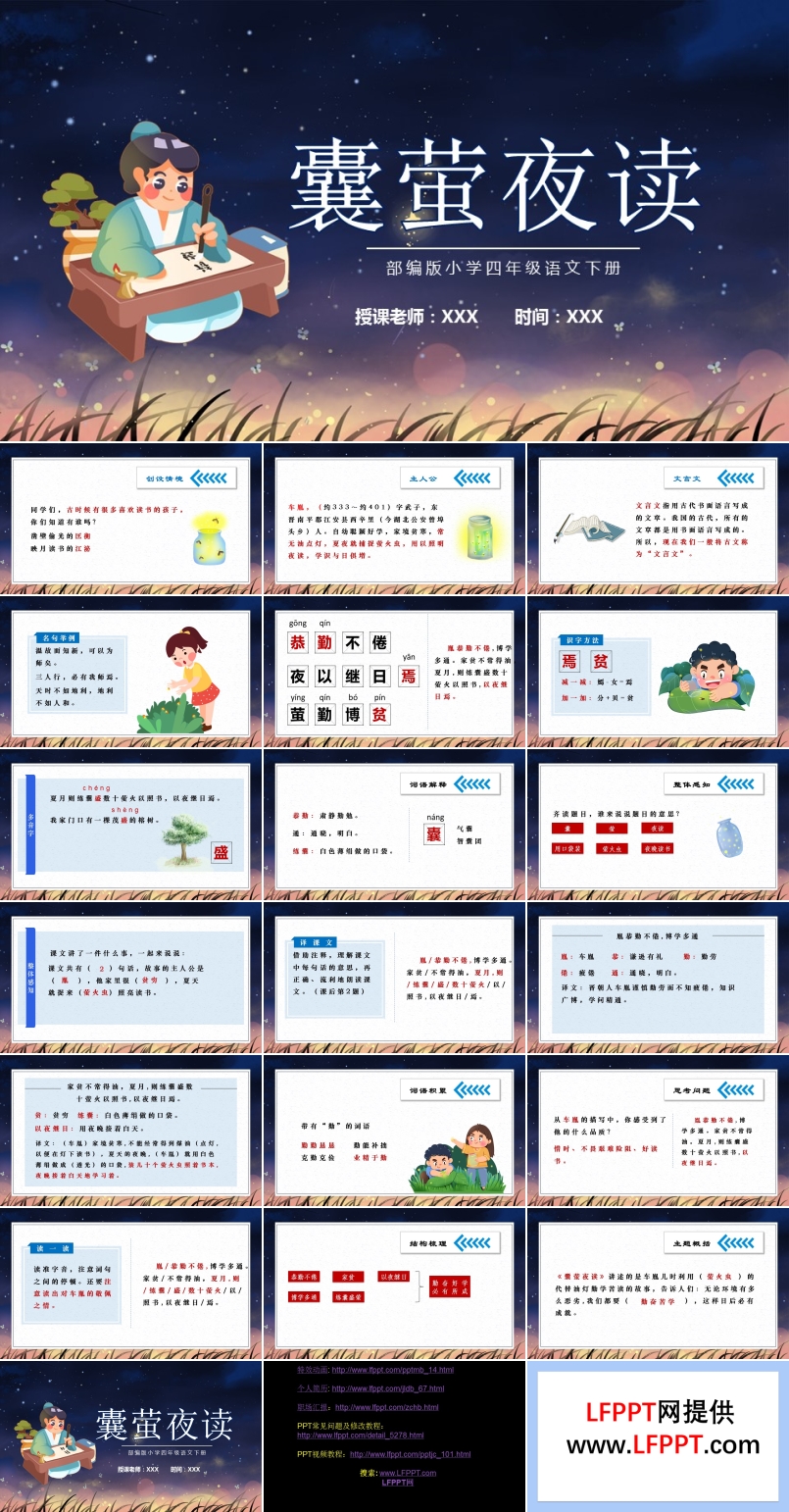 文言文二則囊螢夜讀PPT課件