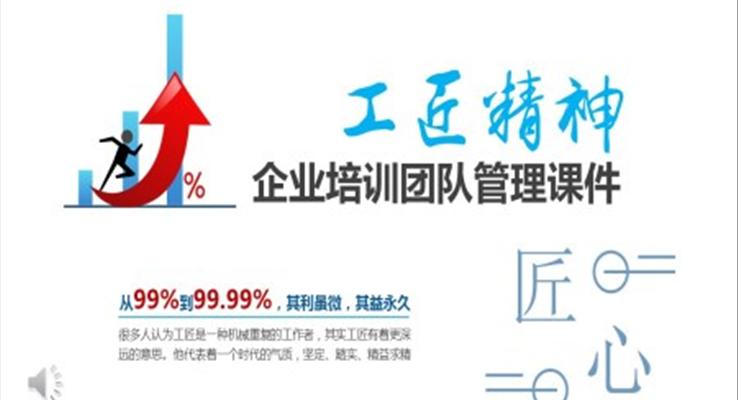 工匠精神企業(yè)培訓(xùn)團隊管理課件PPT