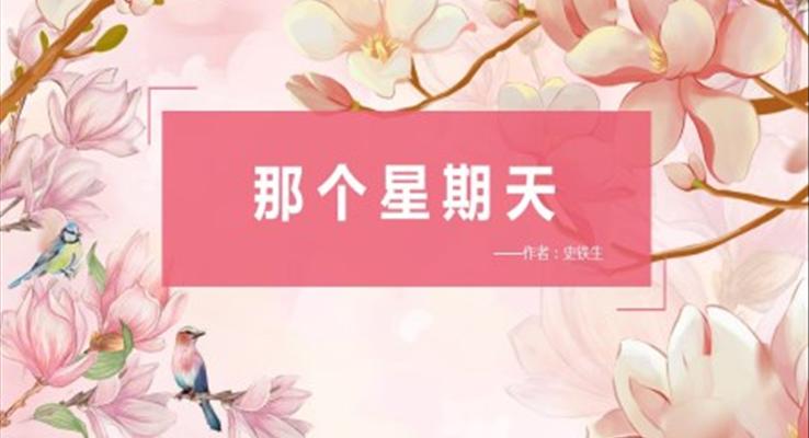 初中語文人教版六年級《那個星期天》PPT課件